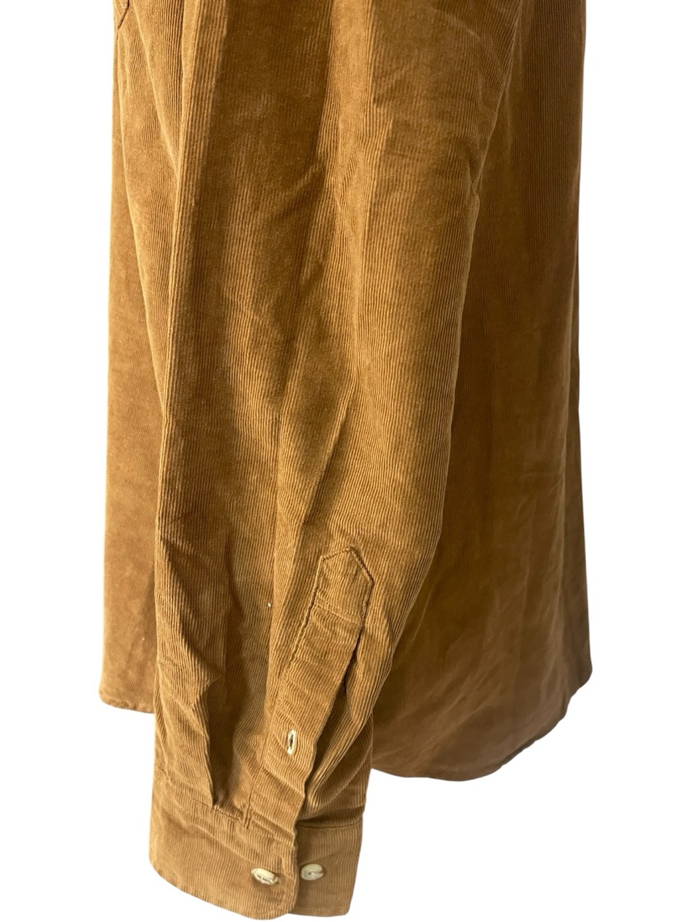 UNTUCKit Caprone Cord Corduroy Button Down Shirt Brown - Picture 6 of 16